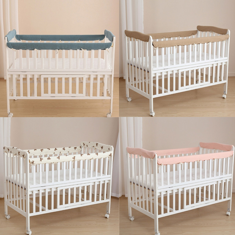 Bed Rail Toddler - 4 szt. Bawełniane zderzaki łóżeczko dla