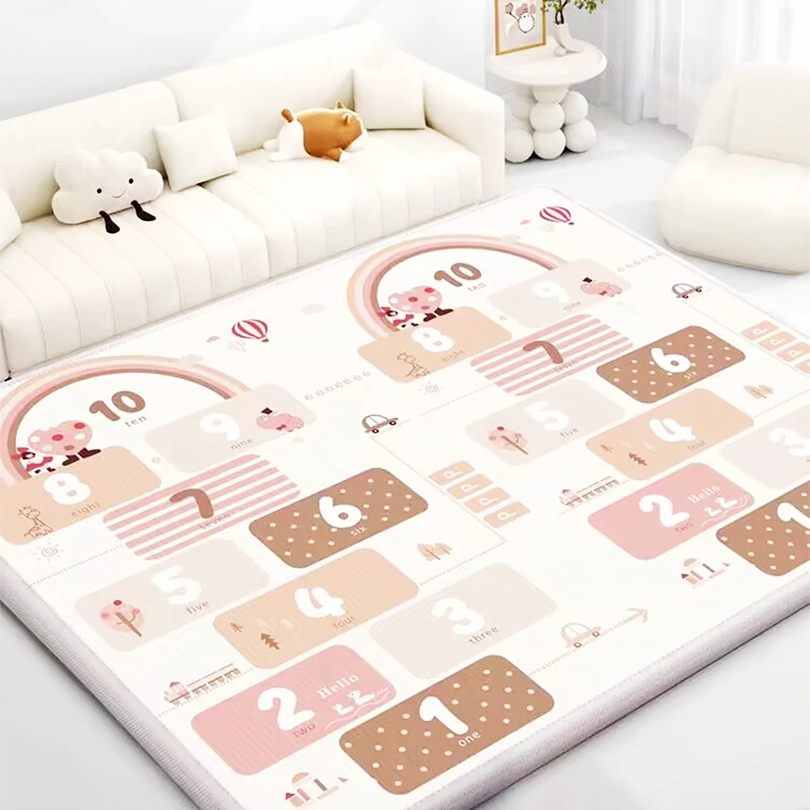 Baby Nursery Game - Gruba Mata Edukacyjna dla Dzieci 1/0.5cm