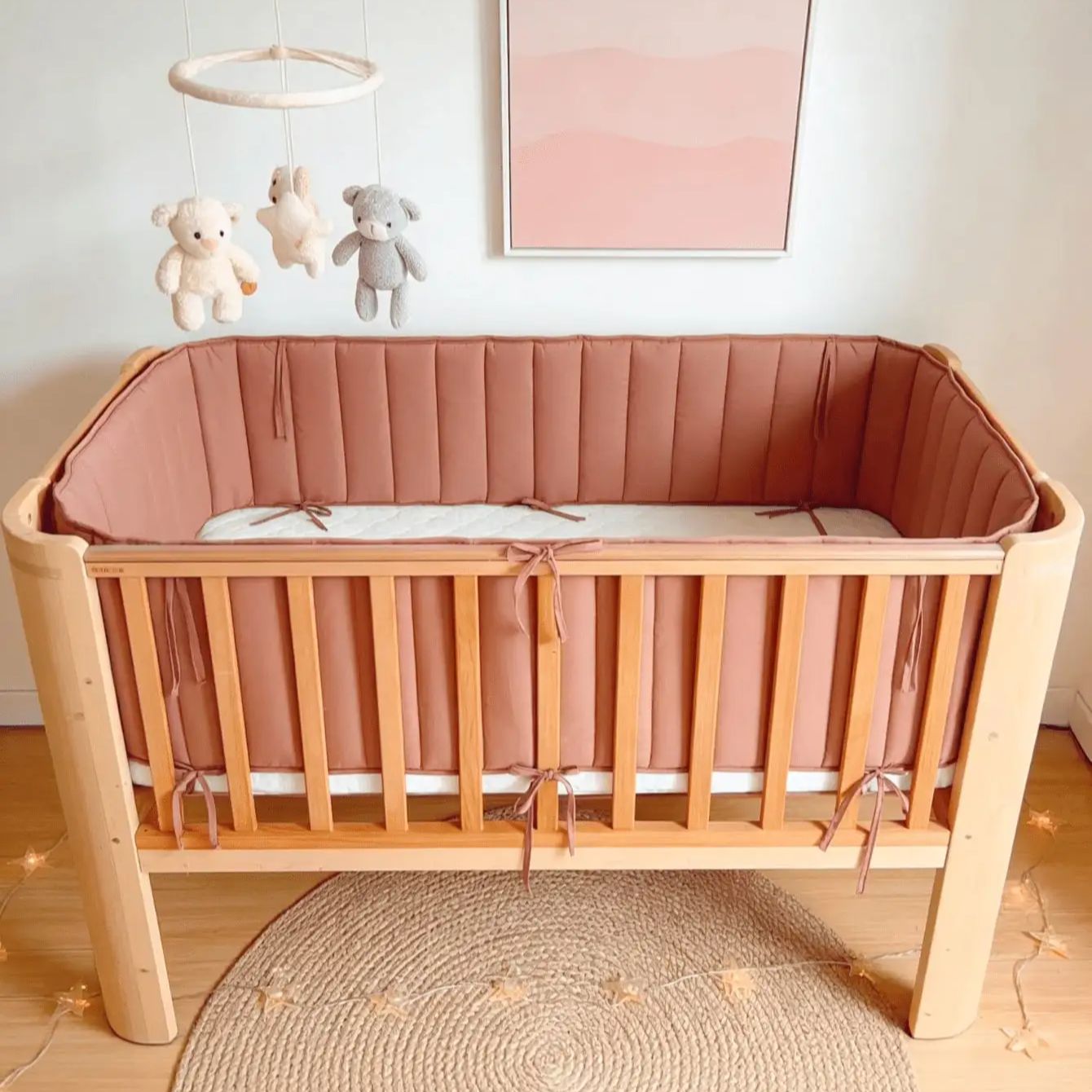 Bed Rail Toddler - Ochraniacze do łóżeczka dziecięcego, miękkie ochraniacze