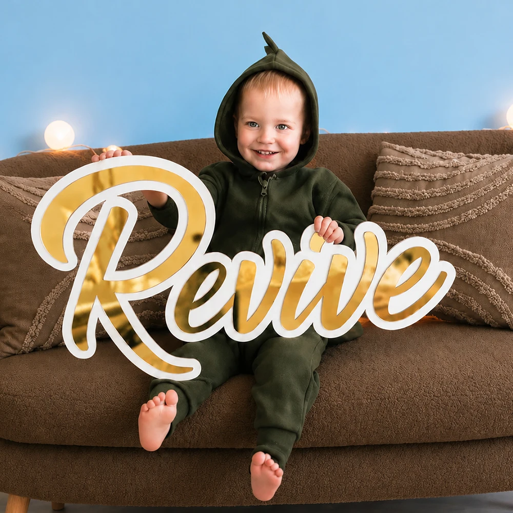 Baby Nursery Stores - Personalizowany akrylowy szyld z imieniem dziecka,