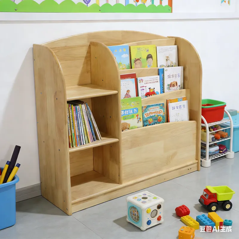 Baby Nursery Shelves - Szafka dziecięca z litego drewna, organizer