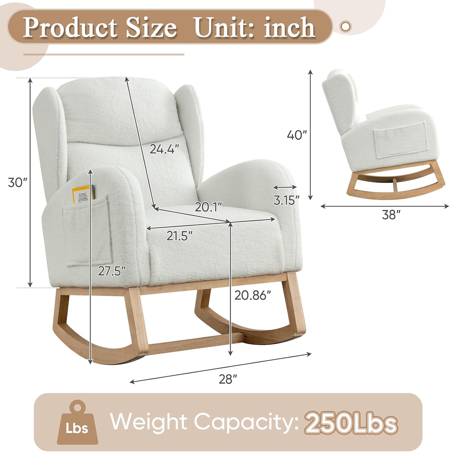 Fotel bujany do pokoju dziecię – Rocking Chair Nursery recenzja i cena