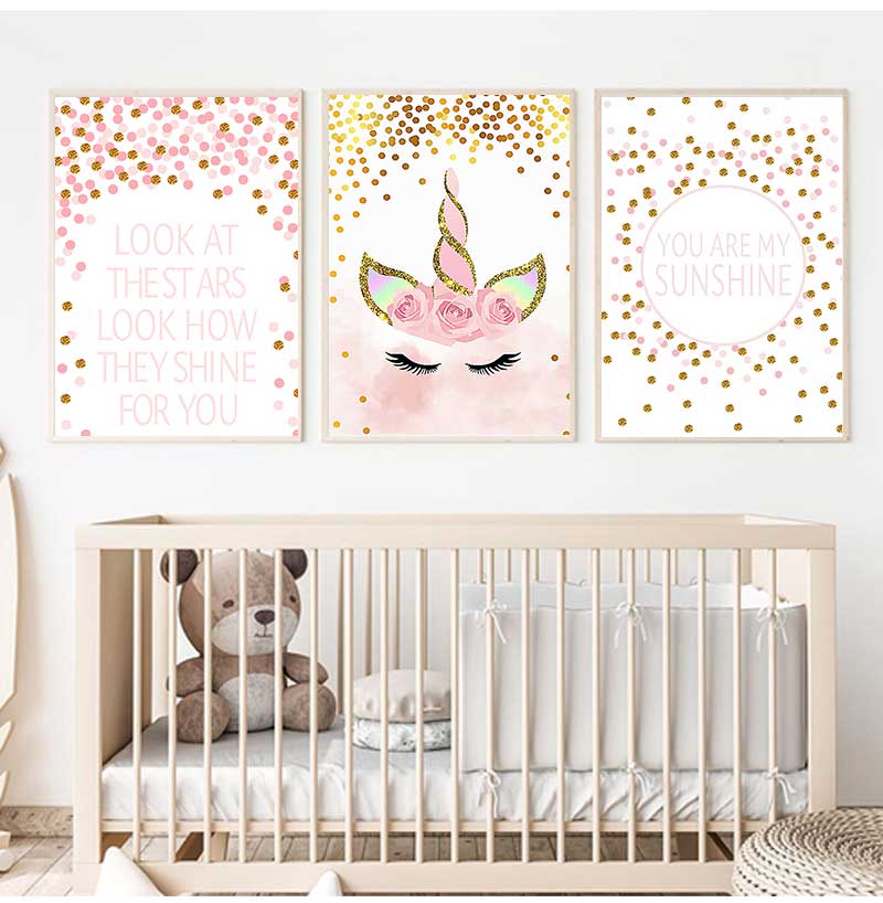 Dekoracyjny obraz do pokoju dz – Baby Nursery Pink recenzja i cena