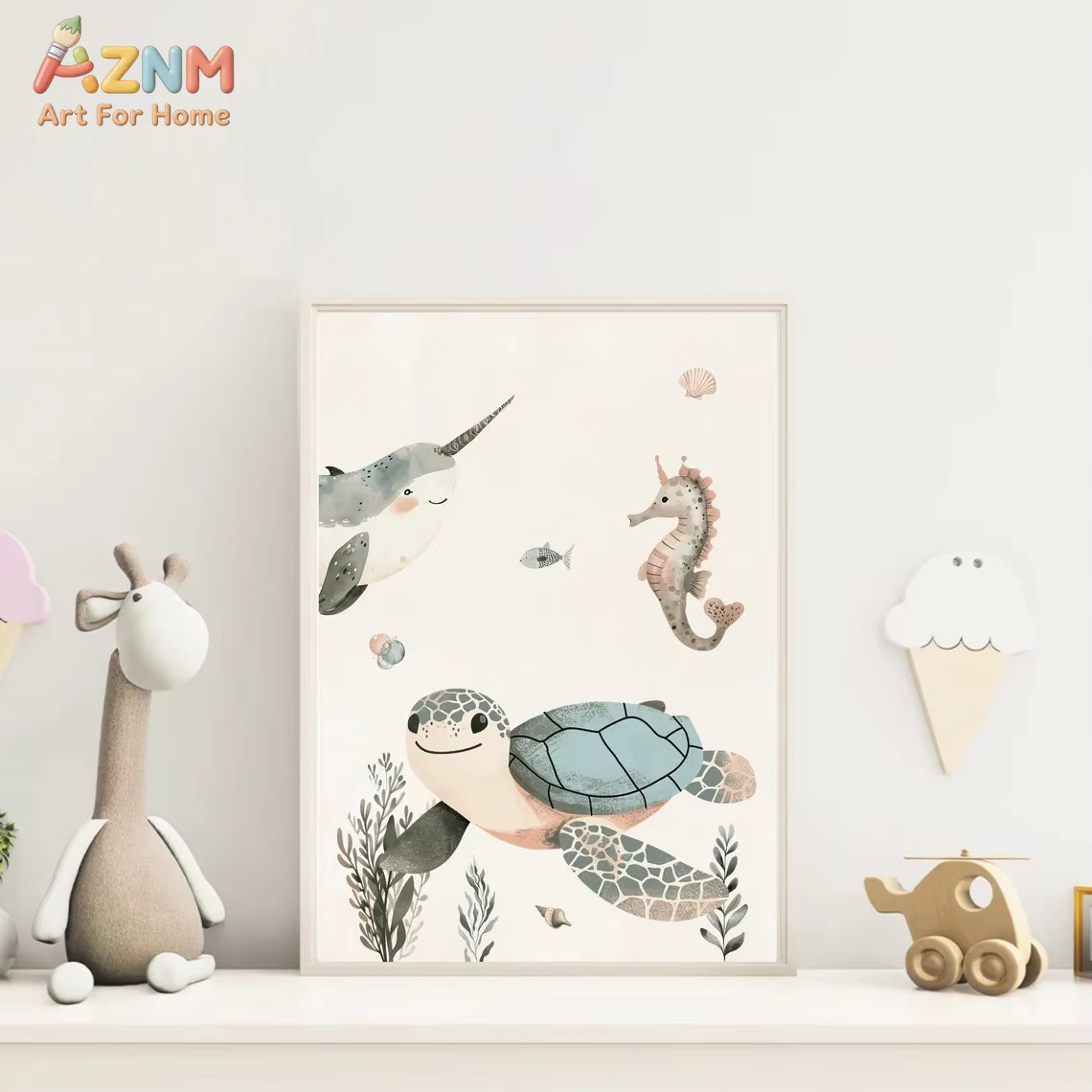 AZNM Akwarelowe Urocze Zwierzę – Baby Nursery Prints recenzja i cena
