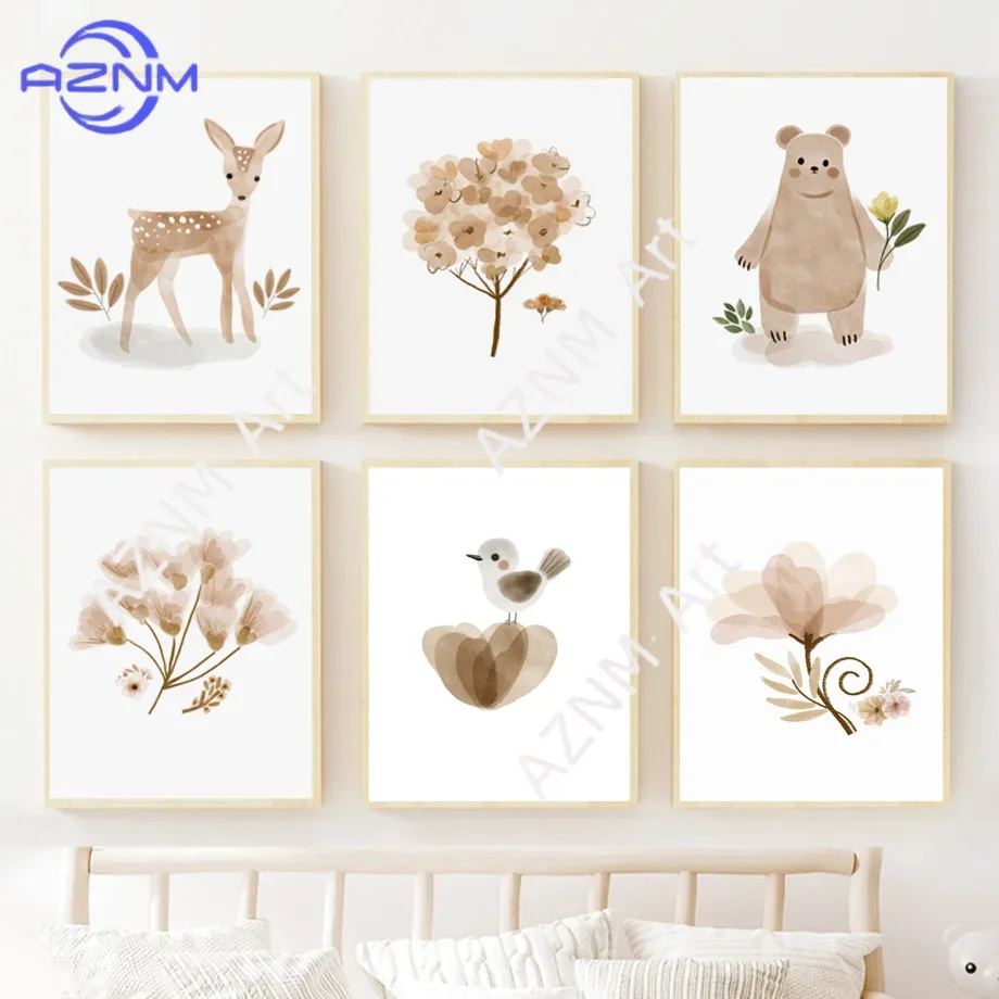 Obraz na płótnie do pokoju dzi – Baby Nursery Neutral recenzja i cena
