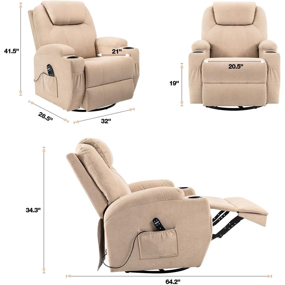 Fotel bujany z funkcją masażu, – Rocking Chair Nursery recenzja i cena