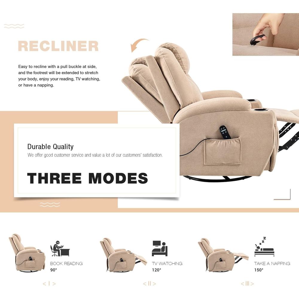 Fotel bujany z funkcją masażu, – Rocking Chair Nursery recenzja i cena