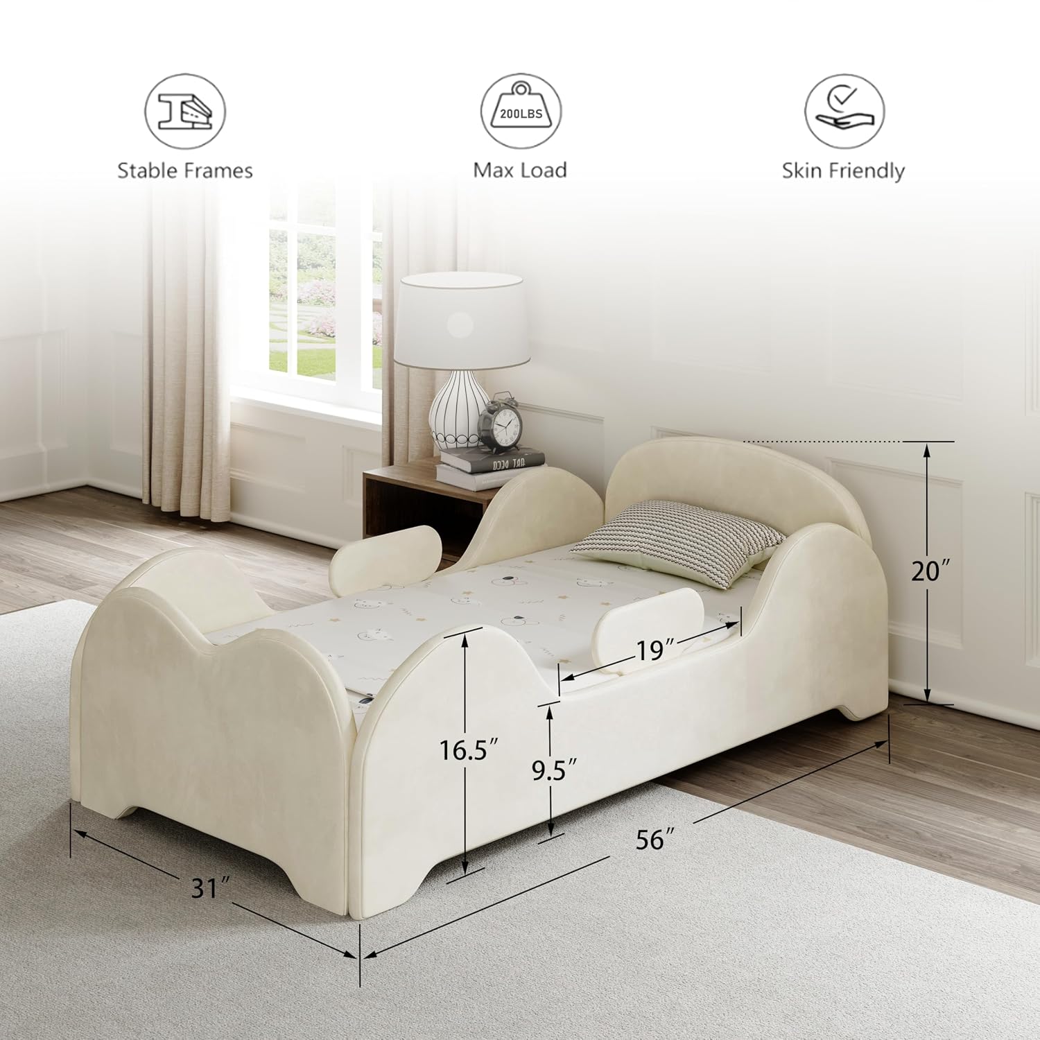 Łóżko podłogowe dla małych dzi – Bed Rail Toddler recenzja i cena