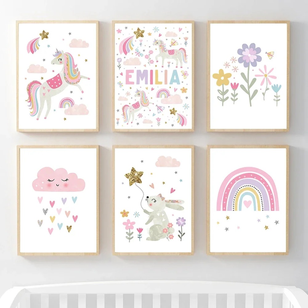 Różowy Jednorożec Królik Tęcza – Baby Nursery Pink recenzja i cena