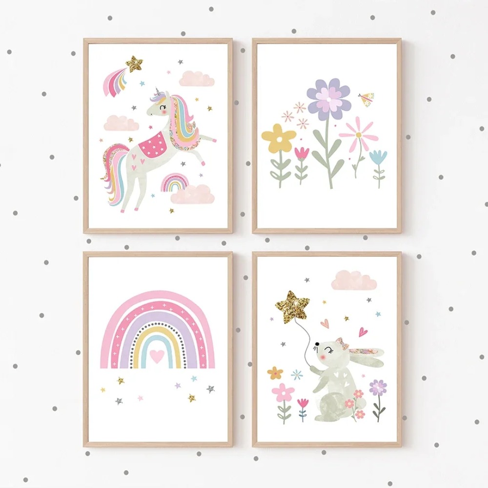Różowy Jednorożec Królik Tęcza – Baby Nursery Pink recenzja i cena