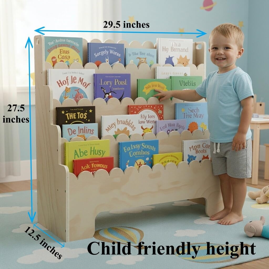 Półka na książki dla dzieci 4- – Baby Nursery Shelves recenzja i cena