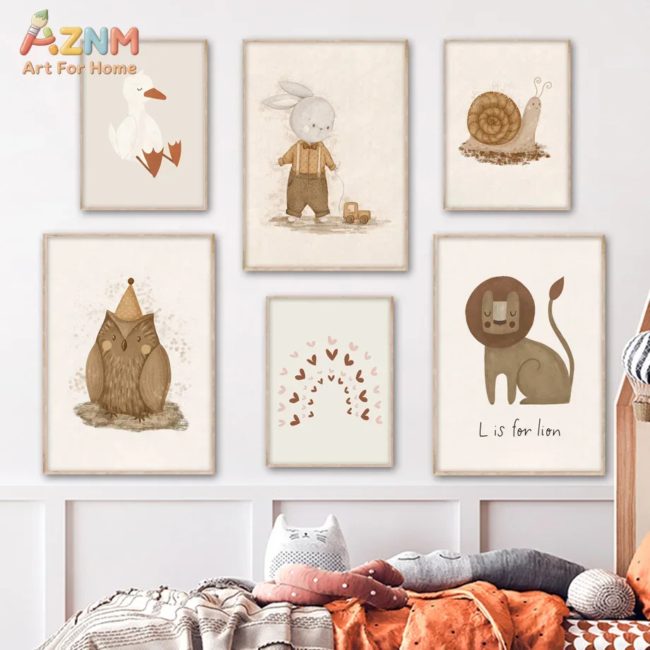 AZNM Neutralne Obrazki na Płót – Baby Nursery Neutral recenzja i cena