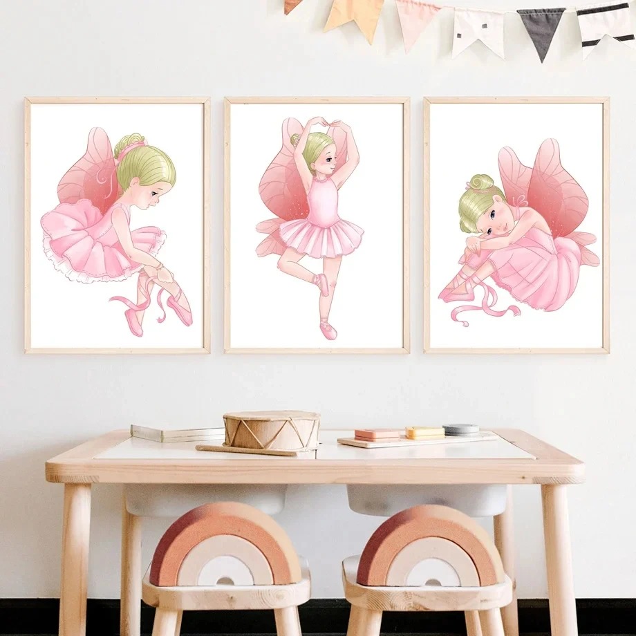 Różowa Baletnica Dziewczynka O – Baby Nursery Pink recenzja i cena
