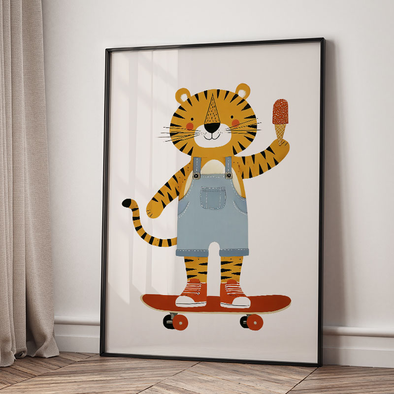 Zabawne Kreskówkowe Zwierzęta  – Baby Nursery Prints recenzja i cena