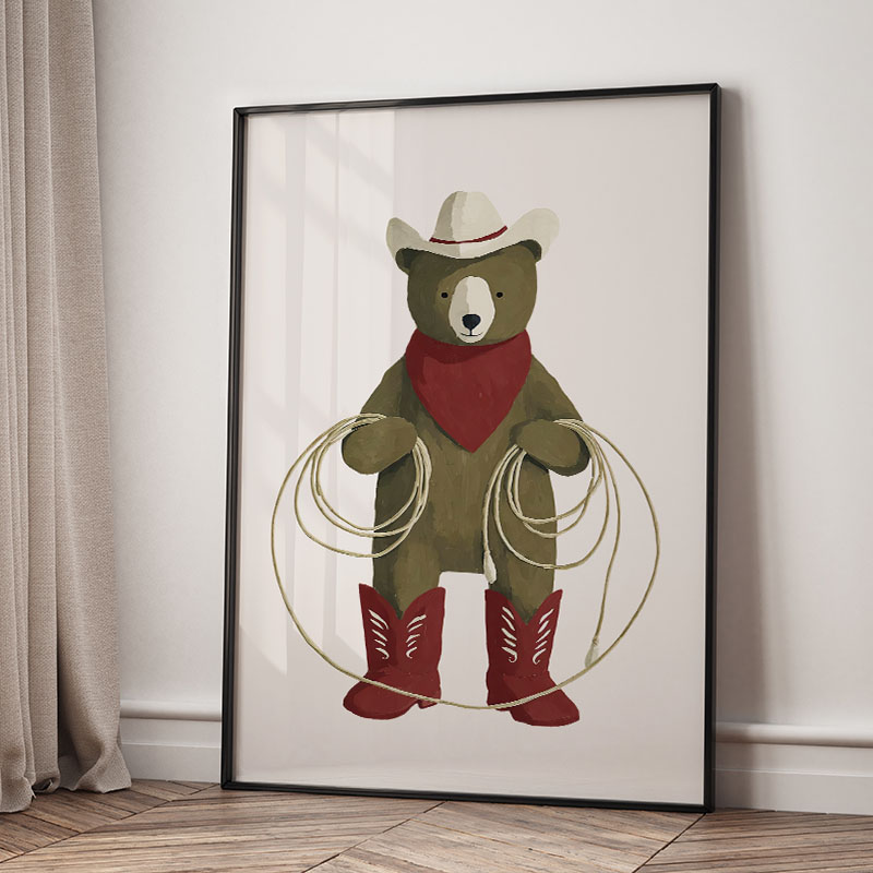 Zabawne Kreskówkowe Zwierzęta  – Baby Nursery Prints recenzja i cena