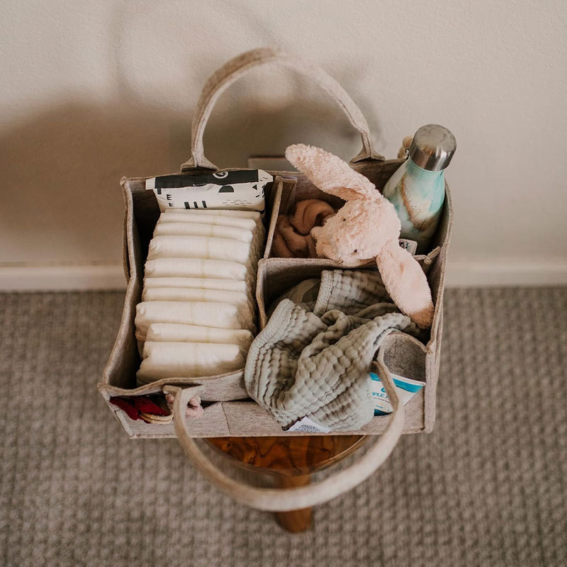 Pojemnik na pieluchy - pojemni – Baby Nursery Shelves recenzja i cena