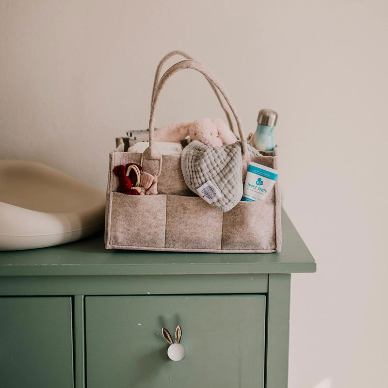 Pojemnik na pieluchy - pojemni – Baby Nursery Shelves recenzja i cena