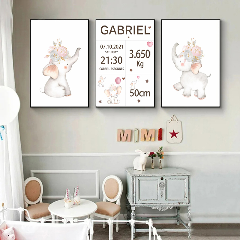 Pink Baby Customized Name Date – Baby Nursery Pink recenzja i cena