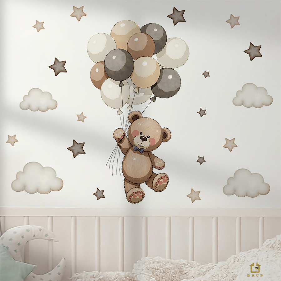 Urocze naklejki ścienne z misi – Baby Nursery Ideas recenzja i cena
