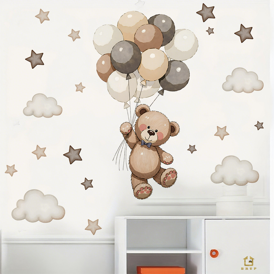 Urocze naklejki ścienne z misi – Baby Nursery Ideas recenzja i cena