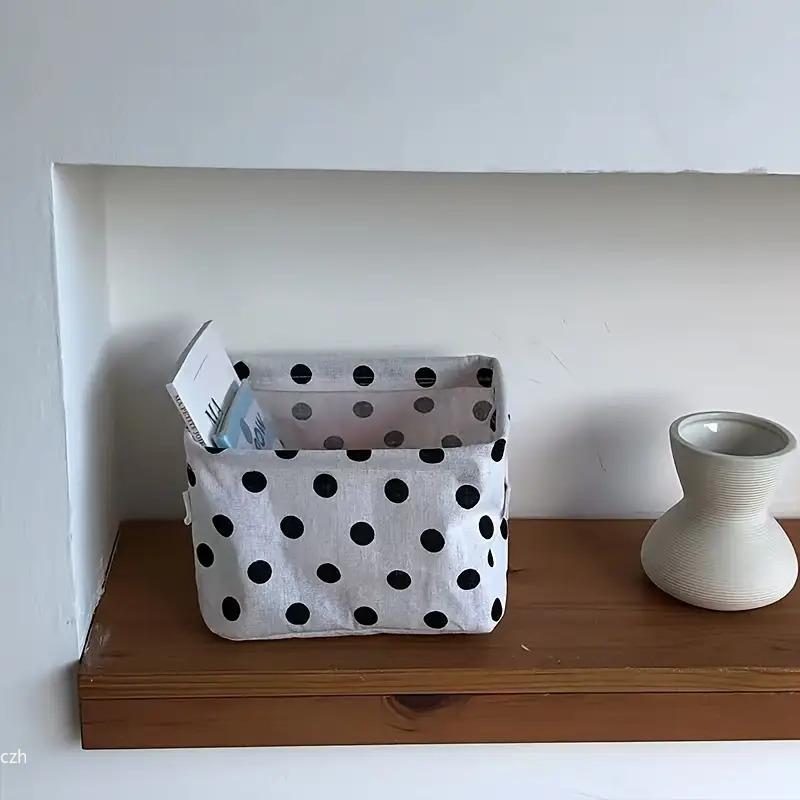 Składany mały koszyk z płótna  – Storage Basket Fabric recenzja i cena