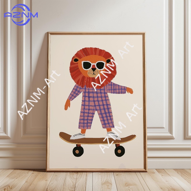 1 szt. Zabawny plakat ze zwier – Baby Nursery Prints recenzja i cena