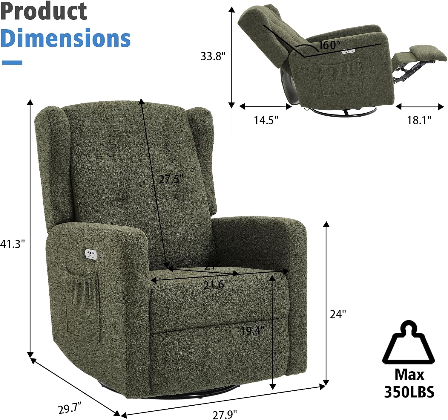 Elektryczny fotel bujany z fun – Rocking Chair Nursery recenzja i cena