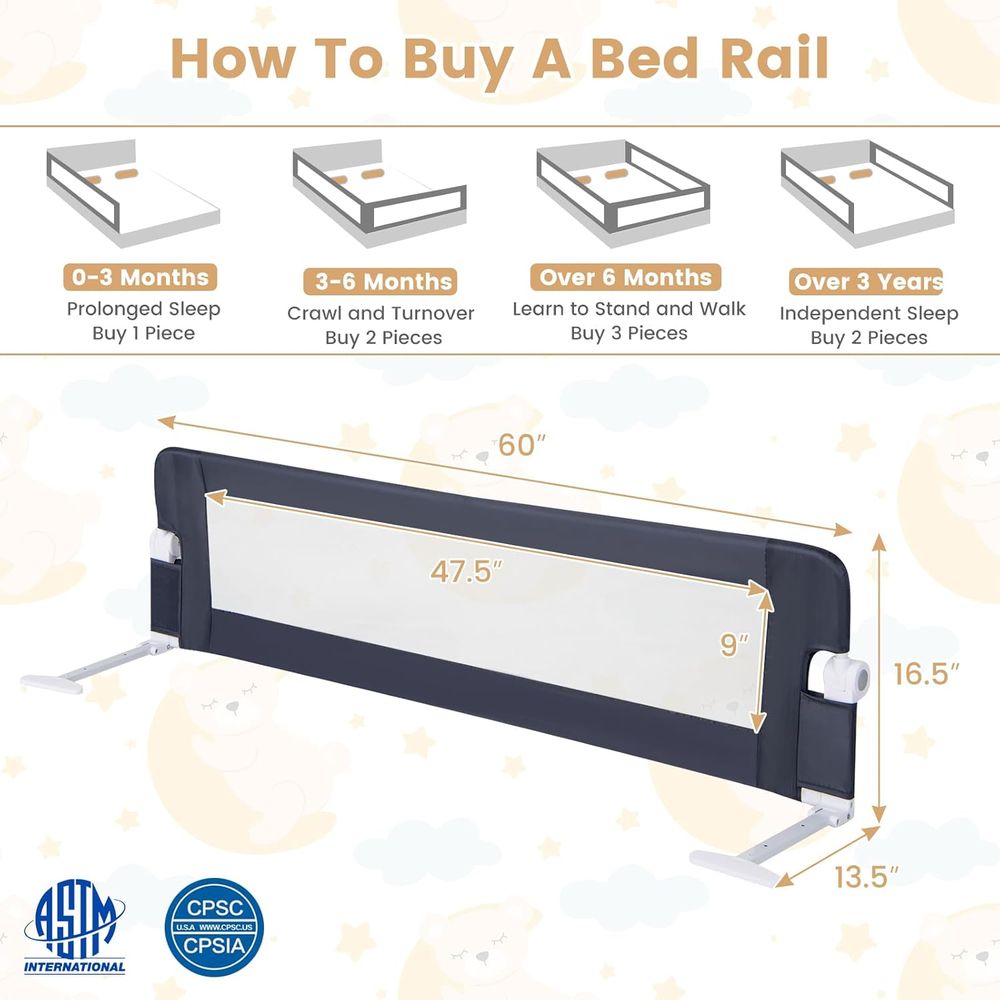 60-calowa, bardzo długa, przen – Bed Rail Toddler recenzja i cena