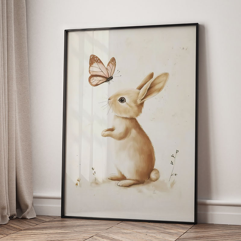 Niedźwiedź Królik Lis Jeleń Wi – Baby Nursery Prints recenzja i cena