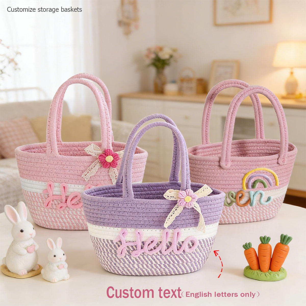 1 szt. Personalizowana plecion – Storage Basket Fabric recenzja i cena