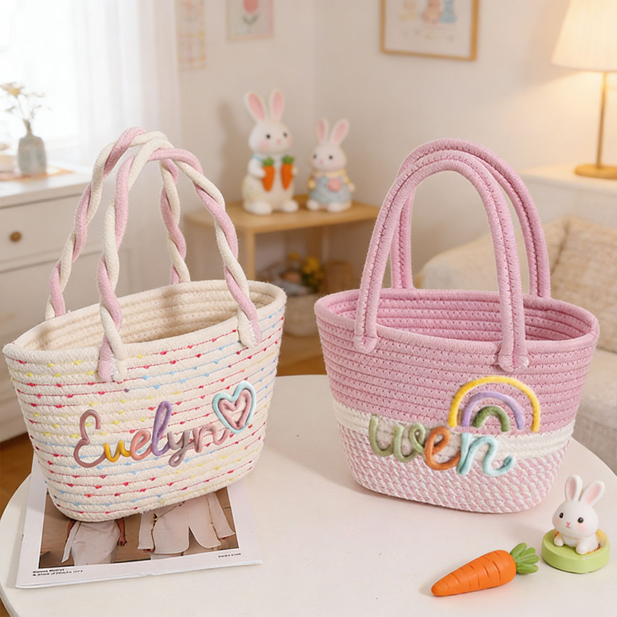 1 szt. Personalizowana plecion – Storage Basket Fabric recenzja i cena