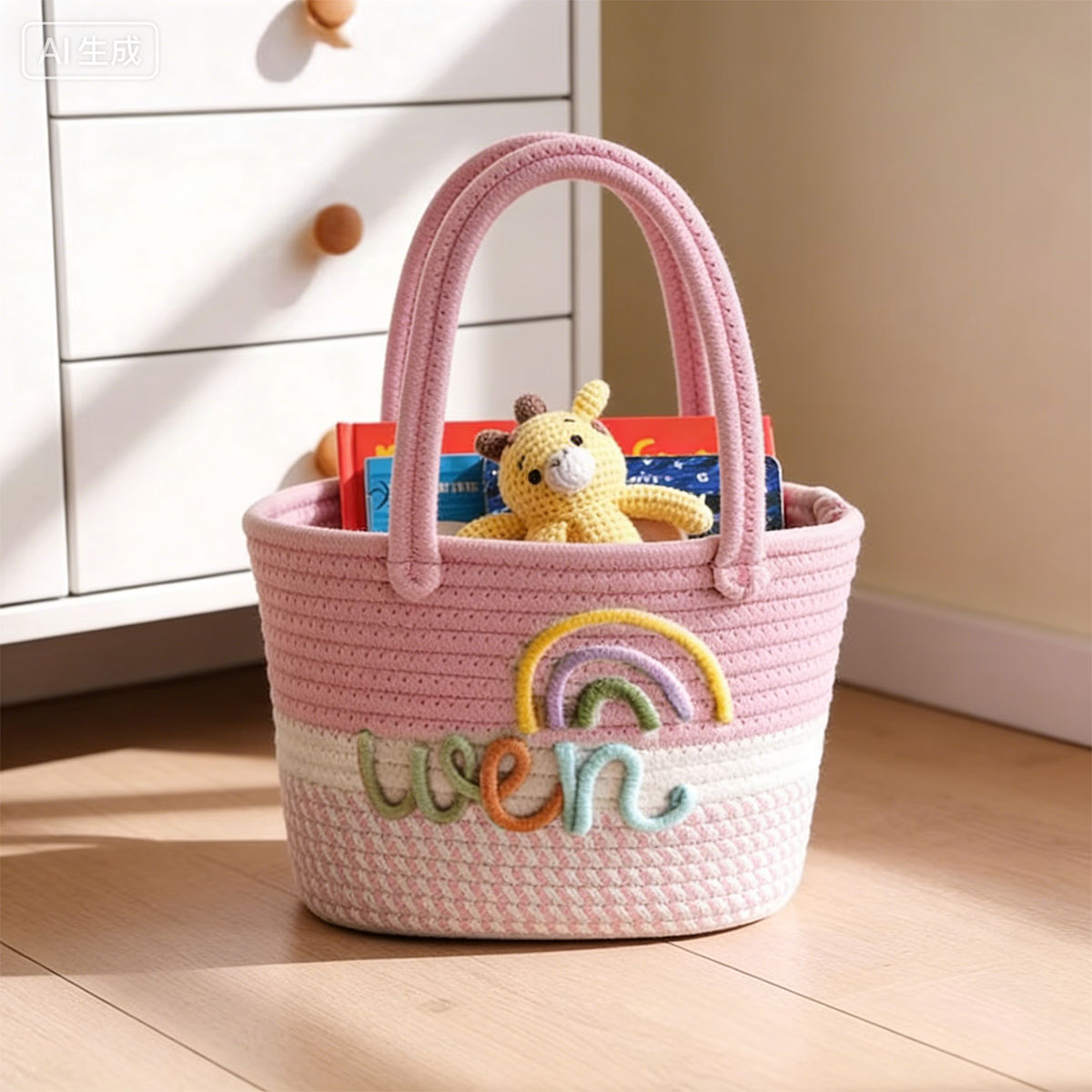 1 szt. Personalizowana plecion – Storage Basket Fabric recenzja i cena
